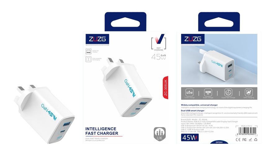 45W Travel Charger