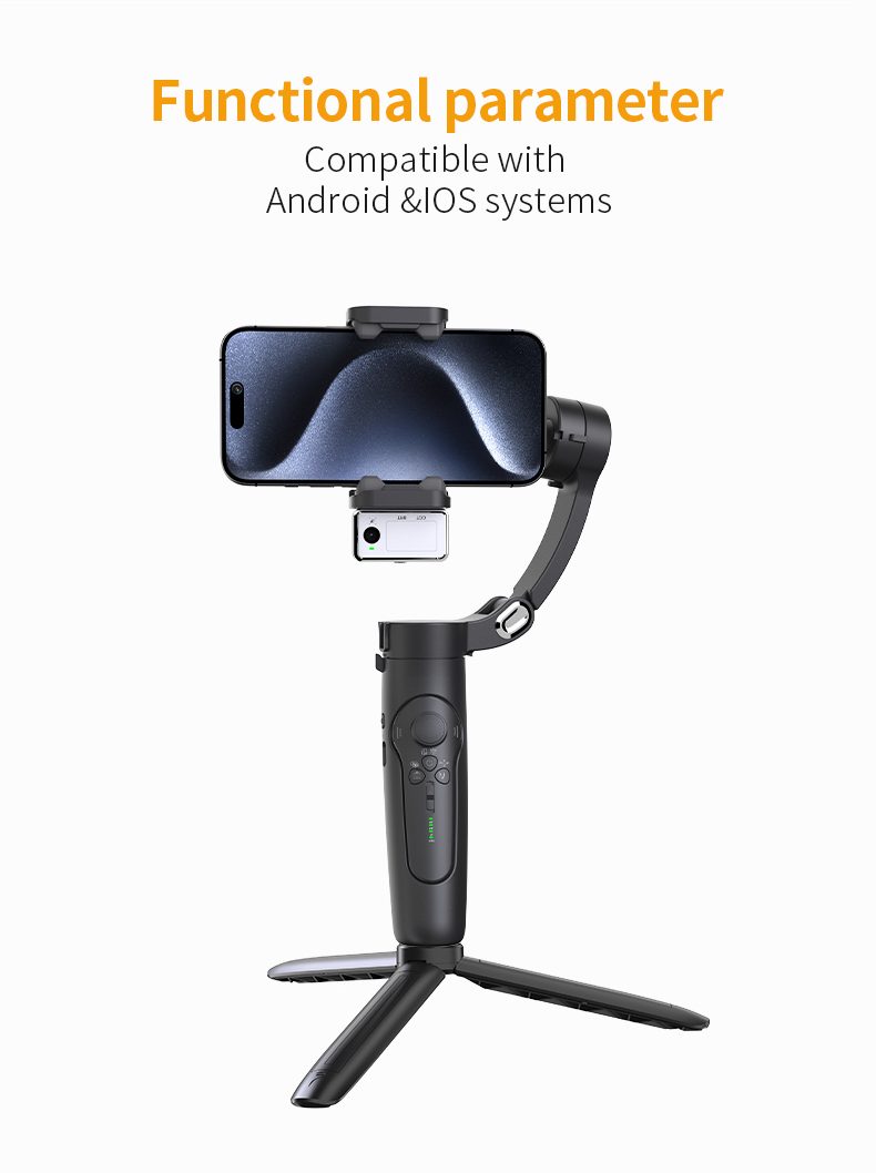 M3 3-Axis Compact Gimbal Stabilizer with Foldable view 2