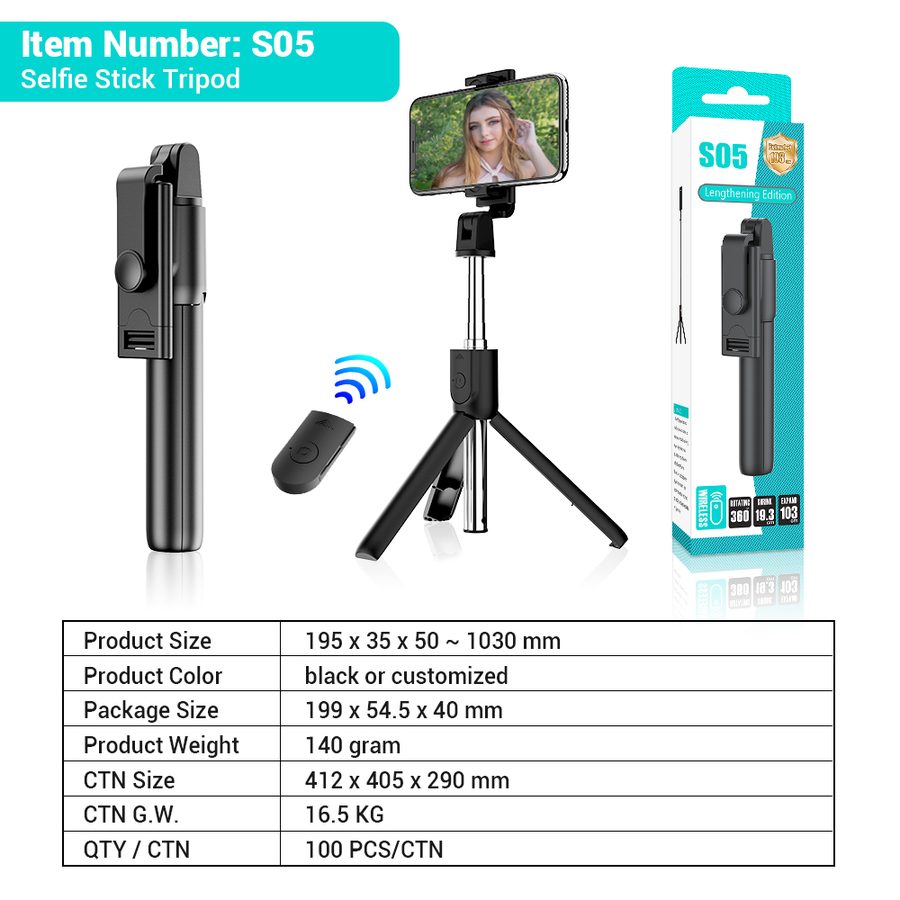 Tripod Selfie Stick view 5