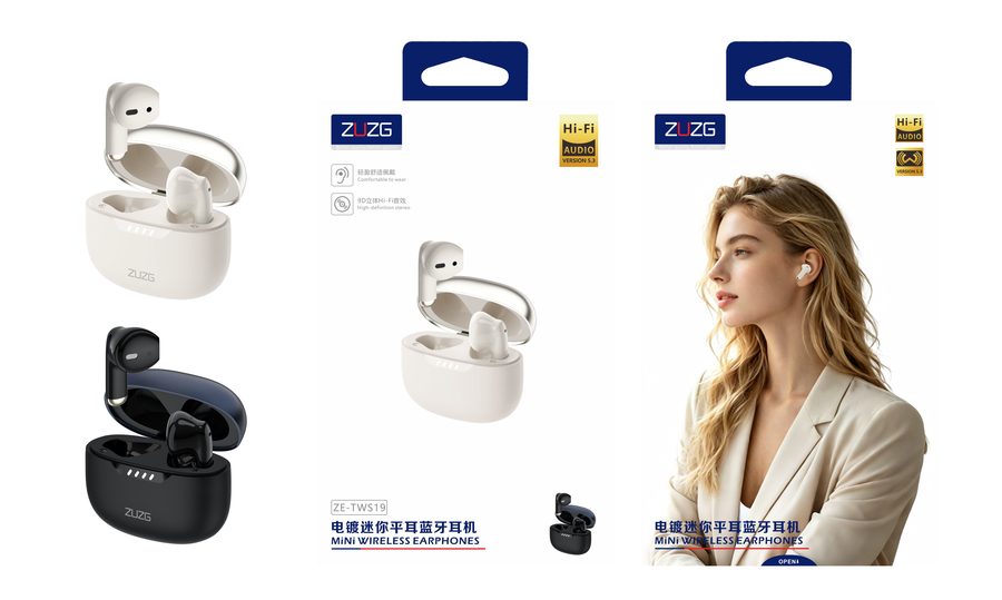TWS19 Compact Wireless Audio with Bluetooth, Earphone