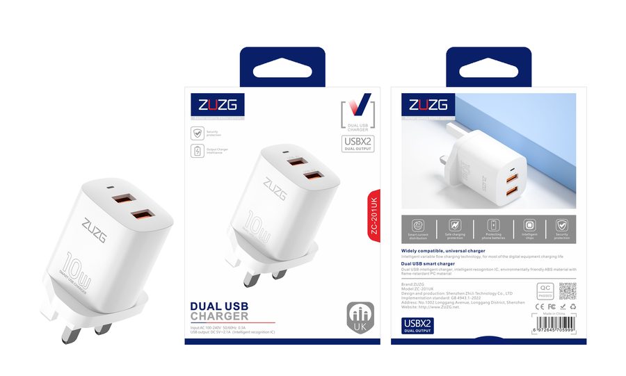 ZC-201 10W Travel Charger