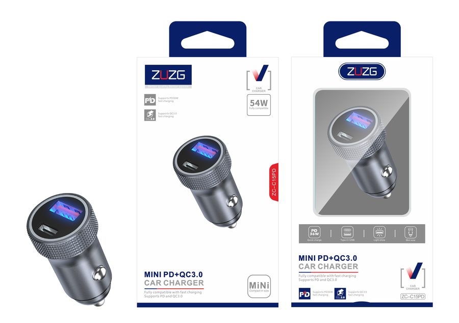 ZC-C15PD Fast Charging Car Charger with Car Charging