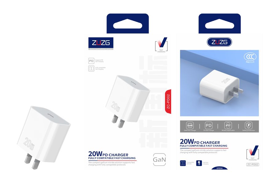 ZC-PD02 Fast Charging Wall Charger with Head Only