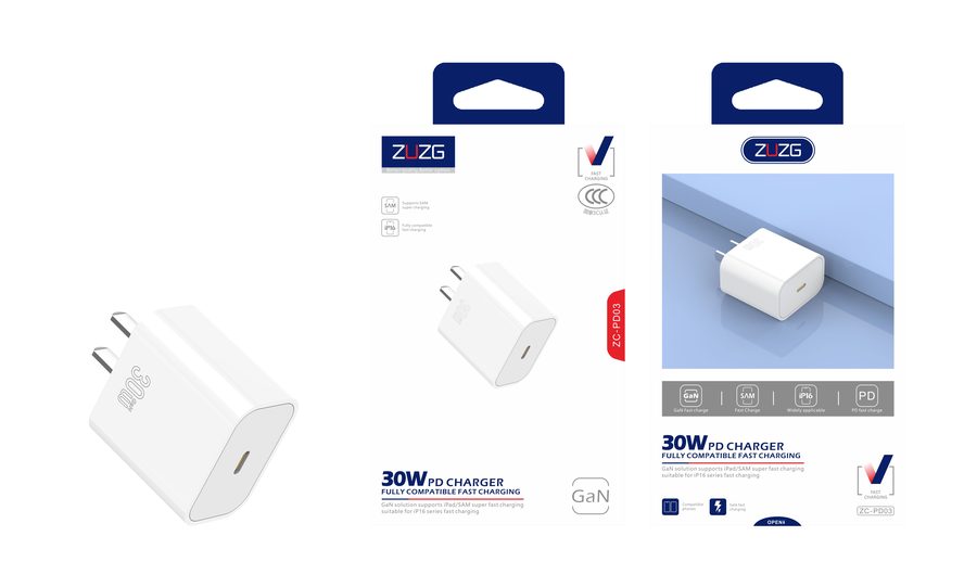 ZC-PD02C Wall Charger with Cable, Set