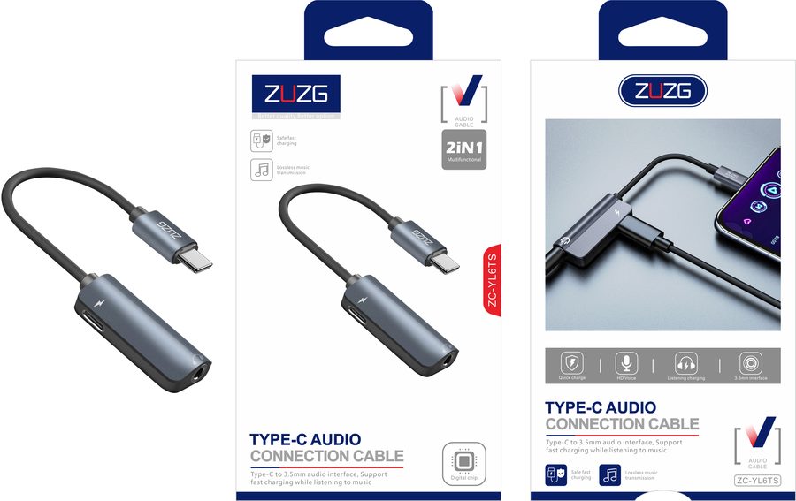 ZE-YL6TS USB-C Hub & Adapter with Digital Signal