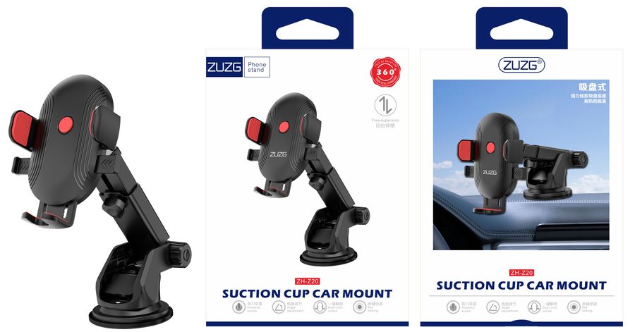 ZH-Z20 Foldable Plug Phone Mount with 360° Rotation, Rotatable
