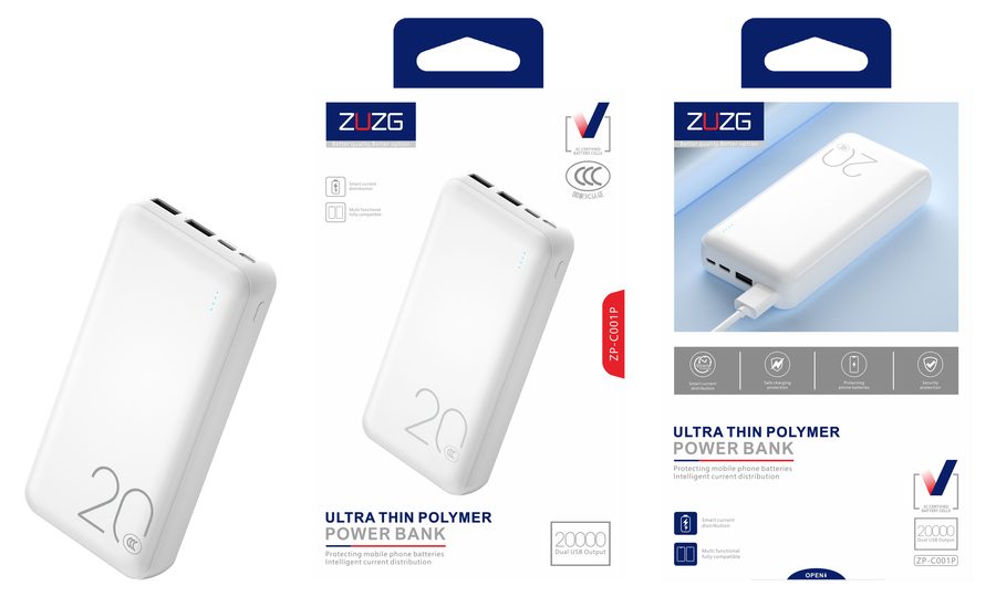 ZP-C001P 20000 mAh Power Bank